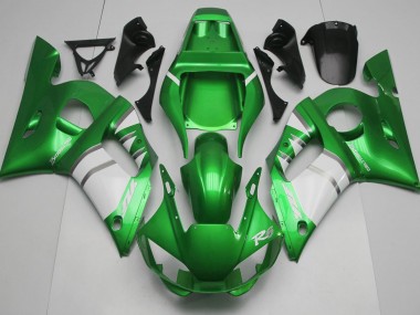 Verde Blanco 98-02 Yamaha R6 Carenado