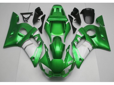 Verde Blanco 98-02 Yamaha R6 Carenado