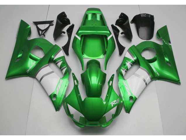 Verde Blanco 98-02 Yamaha R6 Carenado