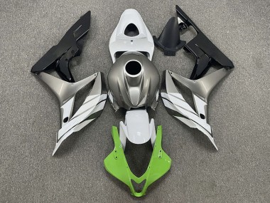 Verde Blanco & Gris 07-08 Honda CBR600RR Carenado
