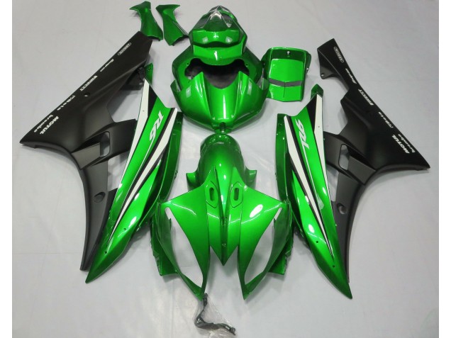 Verde Blanco & Negro 06-07 Yamaha R6 Carenado Verde Blanco & Negro 06-07 Yamaha R6 Carenado