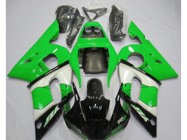 Verde Blanco & Negro 98-02 Yamaha R6 Carenado Verde Blanco & Negro 98-02 Yamaha R6 Carenado
