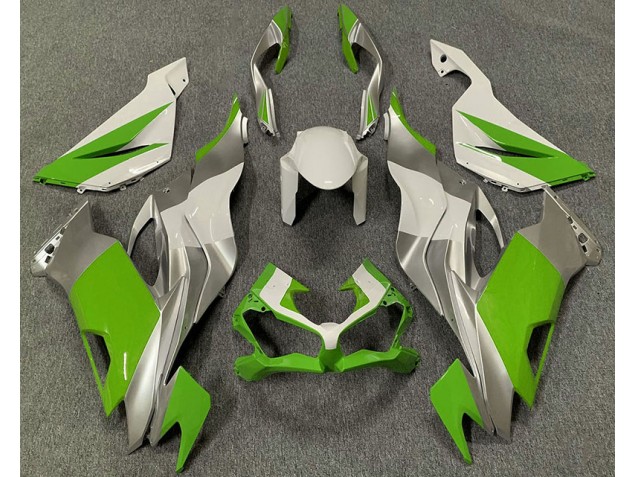 Verde Blanco & Plata 19-23 Kawasaki ZX6R Carenado Verde Blanco & Plata 19-23 Kawasaki ZX6R Carenado
