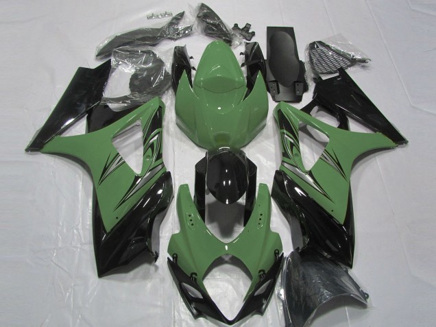 Verde Bosque & Negro 07-08 Suzuki GSXR 1000 Carenado Verde Bosque & Negro 07-08 Suzuki GSXR 1000 Carenado