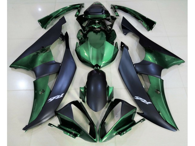 Verde Bosque & Negro Mate 08-16 Yamaha R6 Carenado
