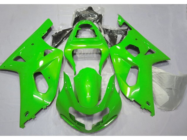 Verde Brillante 01-03 Suzuki GSXR 600-750 Carenado Verde Brillante 01-03 Suzuki GSXR 600-750 Carenado