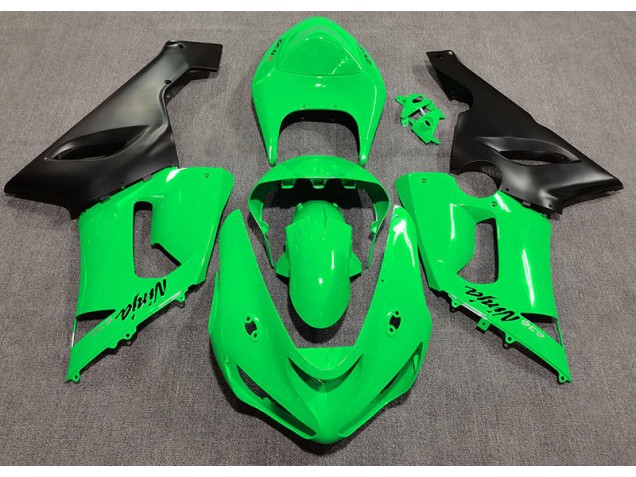 Verde Brillante 05-06 Kawasaki ZX6R Carenado Verde Brillante 05-06 Kawasaki ZX6R Carenado