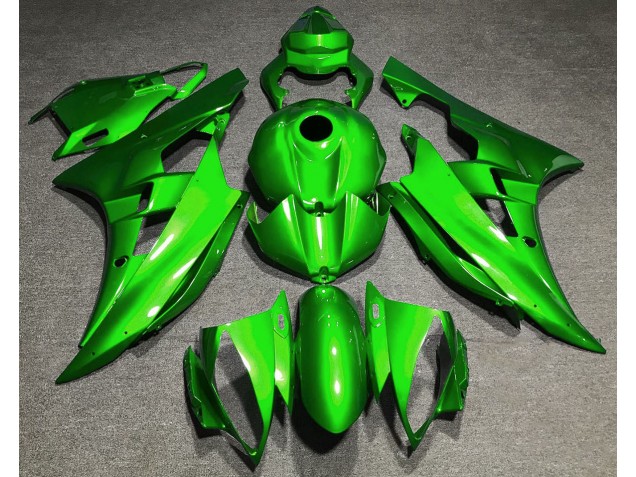 Verde Brillante 06-07 Yamaha R6 Carenado Verde Brillante 06-07 Yamaha R6 Carenado