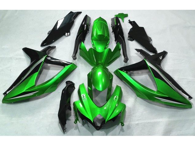 Verde Brillante 08-10 Suzuki GSXR 600-750 Carenado Verde Brillante 08-10 Suzuki GSXR 600-750 Carenado