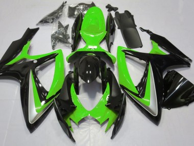 Verde Brillante Debadged 06-07 Suzuki GSXR 600-750 Carenado