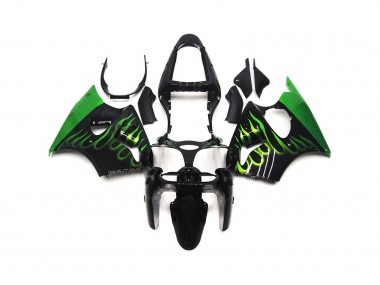 Verde Brillante Llama Liso 00-02 Kawasaki ZX6R Carenado