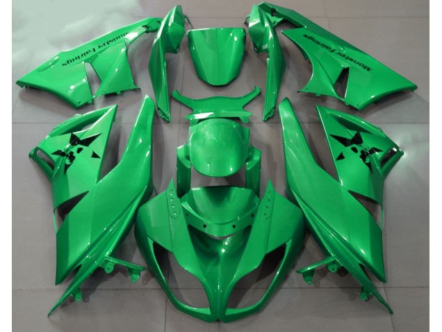 Verde Brillante & Logotipos Personalizados 09-12 Kawasaki ZX6R Carenado Verde Brillante & Logotipos Personalizados 09-12 Kawasaki ZX6R Carenado