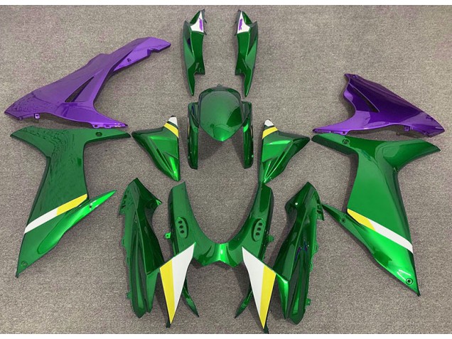 Verde Brillante & Morado 11-24 Suzuki GSXR 600-750 Carenado Verde Brillante & Morado 11-24 Suzuki GSXR 600-750 Carenado