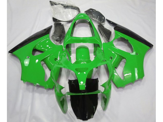 Verde Brillante & Negro 00-02 Kawasaki ZX6R Carenado Verde Brillante & Negro 00-02 Kawasaki ZX6R Carenado