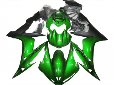Verde Brillante & Negro 04-06 Yamaha R1 Carenado
