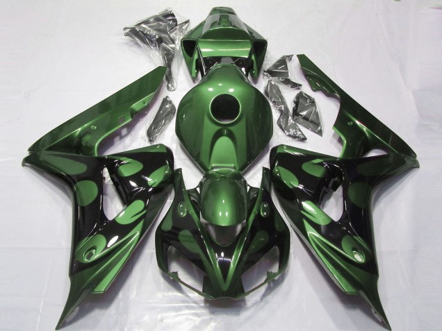 Verde Brillante & Negro 06-07 Honda CBR1000RR Carenado Verde Brillante & Negro 06-07 Honda CBR1000RR Carenado
