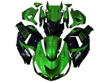 Verde Brillante & Negro 06-11 Kawasaki ZX14R Carenado