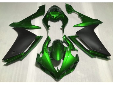 Verde Brillante & Negro 07-08 Yamaha R1 Carenado