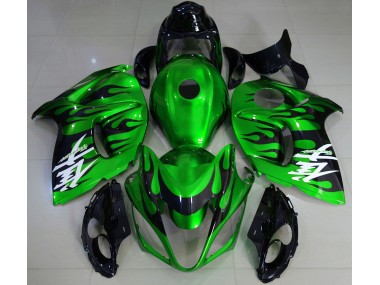 Verde Brillante & Negro 08-20 Suzuki GSXR 1300 Carenado