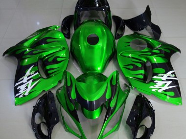 Verde Brillante & Negro 08-20 Suzuki GSXR 1300 Carenado