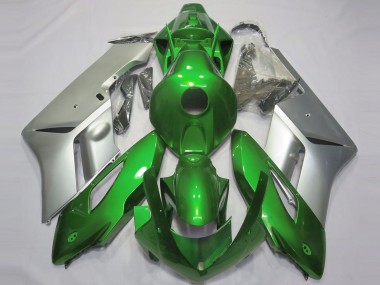 Verde Brillante & Plata 04-05 Honda CBR1000RR Carenado