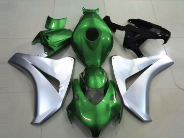 Verde Brillante & Plata 08-11 Honda CBR1000RR Carenado