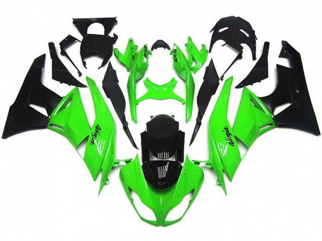 Verde Brillante Profundo Nítido 09-12 Kawasaki ZX6R Carenado Verde Brillante Profundo Nítido 09-12 Kawasaki ZX6R Carenado