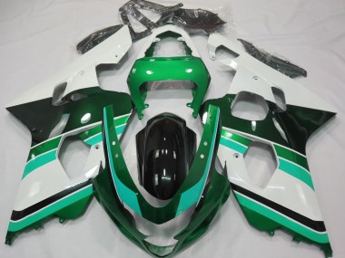 Verde Brillante & Verde 04-05 Suzuki GSXR 600-750 Carenado
