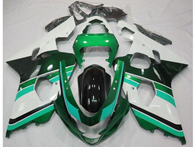 Verde Brillante & Verde 04-05 Suzuki GSXR 600-750 Carenado Verde Brillante & Verde 04-05 Suzuki GSXR 600-750 Carenado