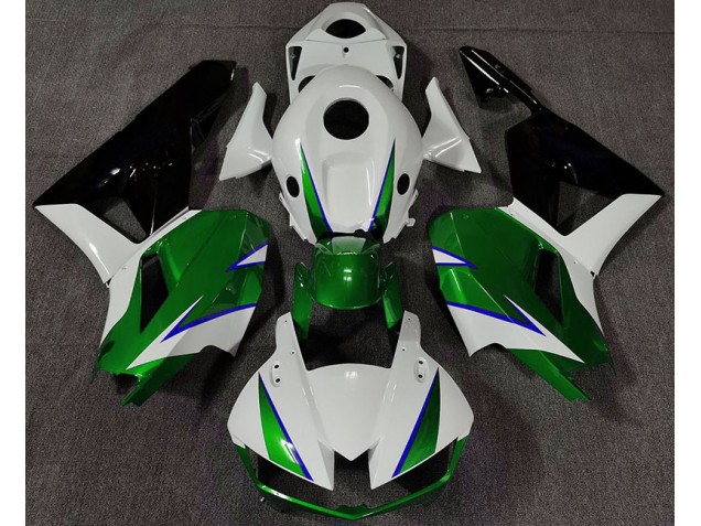 Verde Brillo Blanco & Azul 13-23 Honda CBR600RR Carenado Verde Brillo Blanco & Azul 13-23 Honda CBR600RR Carenado