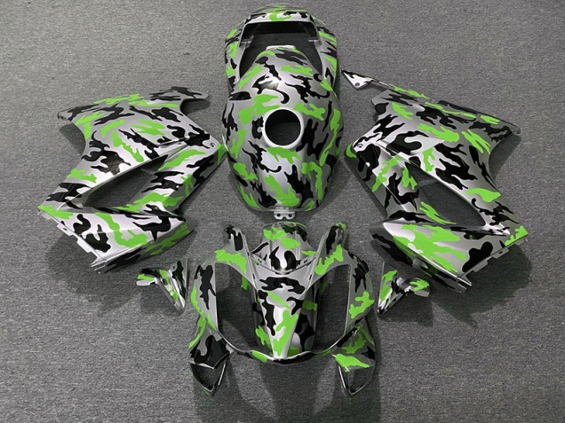 Verde Camuflaje 02-12 Honda VFR800 Carenado Verde Camuflaje 02-12 Honda VFR800 Carenado