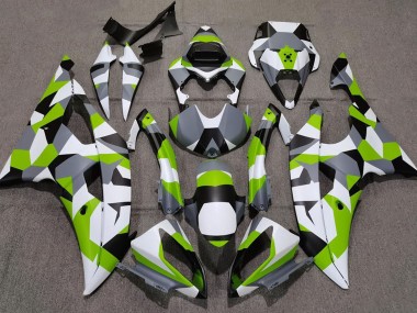 Verde Claro Camuflaje Llanura 08-16 Yamaha R6 Carenado