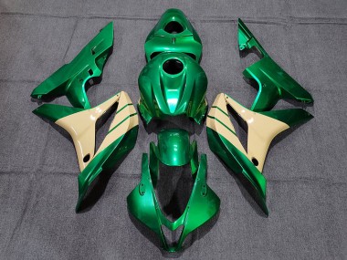Verde Esmeralda & Tostado 07-08 Honda CBR600RR Carenado