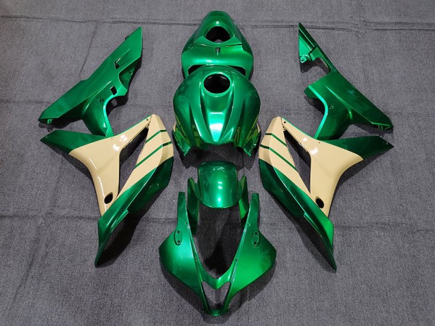Verde Esmeralda & Tostado 07-08 Honda CBR600RR Carenado Verde Esmeralda & Tostado 07-08 Honda CBR600RR Carenado