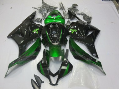 Verde Especial Negro Brillo 09-12 Honda CBR600RR Carenado