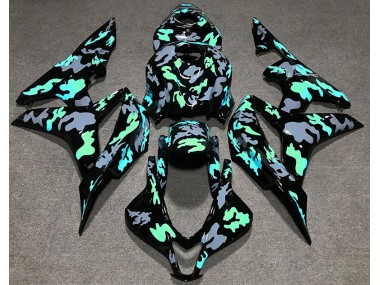 Verde & Gris Camuflaje 07-08 Honda CBR600RR Carenado