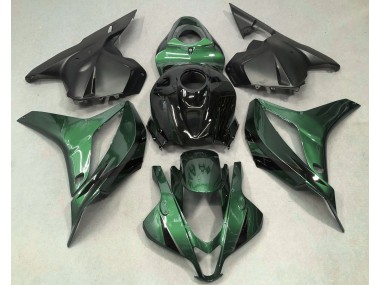 Verde Intenso Con Negro 09-12 Honda CBR600RR Carenado