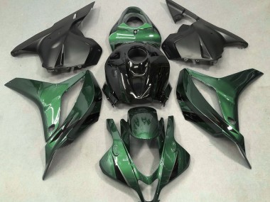Verde Intenso Con Negro 09-12 Honda CBR600RR Carenado