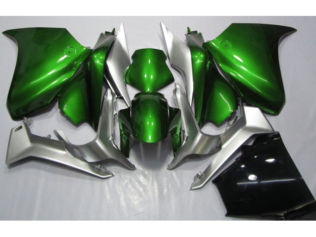 Verde Intenso & Plateado 10-13 Honda VFR1200 Carenado Verde Intenso & Plateado 10-13 Honda VFR1200 Carenado
