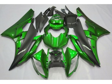 Verde Metalizado & Negro 06-07 Yamaha R6 Carenado