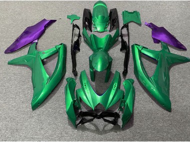 Verde & Morado 08-10 Suzuki GSXR 600-750 Carenado