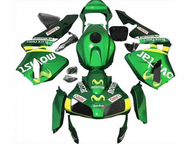 Verde Movistar 03-04 Honda CBR600RR Carenado Verde Movistar 03-04 Honda CBR600RR Carenado