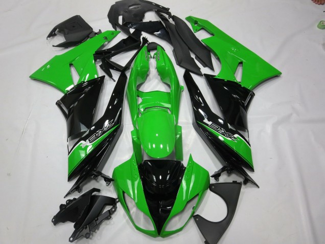 Verde Negro 09-12 Kawasaki ZX6R Carenado Verde Negro 09-12 Kawasaki ZX6R Carenado