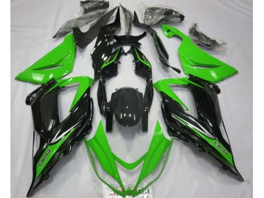 Verde & Negro 13-18 Kawasaki ZX6R Carenado