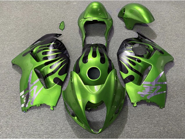 Verde & Negro 97-07 Suzuki GSXR 1300 Carenado Verde & Negro 97-07 Suzuki GSXR 1300 Carenado