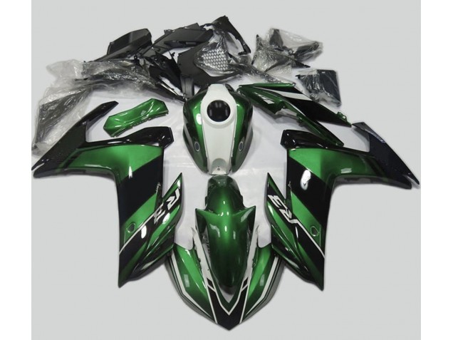 Verde & Negro Brillante 15-18 Yamaha R3 Carenado Verde & Negro Brillante 15-18 Yamaha R3 Carenado