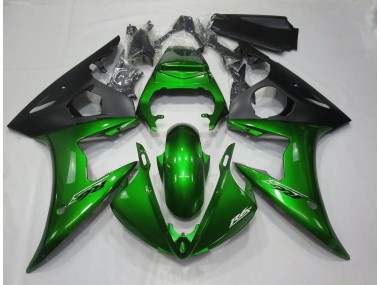 Verde Oscuro Brillante 05 Yamaha R6 Carenado