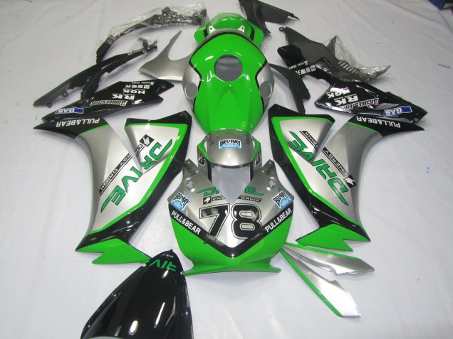 Verde Plata 12-16 Honda CBR1000RR Carenado Verde Plata 12-16 Honda CBR1000RR Carenado
