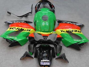 Verde Repsol 02-12 Honda VFR800 Carenado