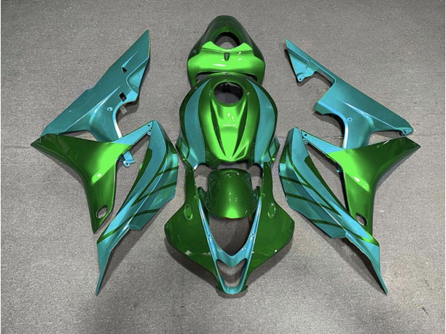Verde & Verde Azulado 07-08 Honda CBR600RR Carenado Verde & Verde Azulado 07-08 Honda CBR600RR Carenado